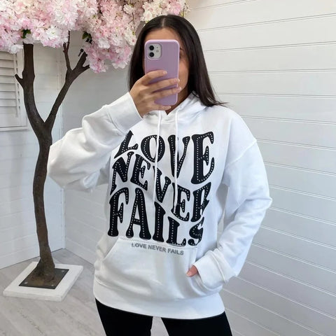 Love never fails hoodie!